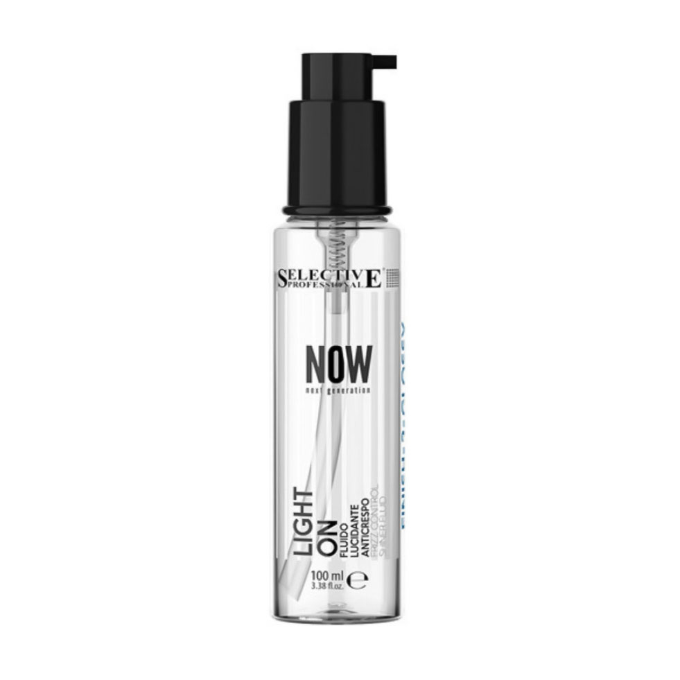 Флюїд-блиск Selective Professional Now Next Generation Light On Frizz для надання блиску волоссю, рівень фіксації 1, 300 мл